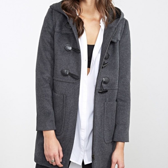 Forever 21 Funnel Neck Toggle Duster - Picture 3 of 16